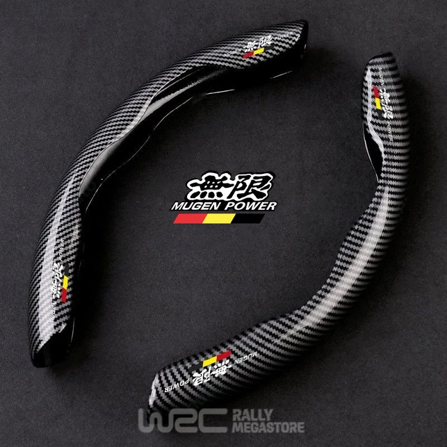 COUVRE VOLANT NOIR FIBRE DE CARBONE POUR HONDA MUGEN POWER
